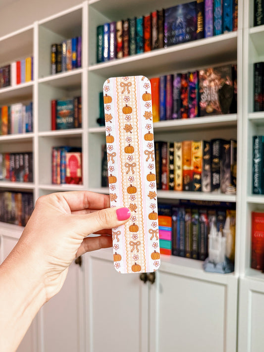 Pumpkin Bows - Bookmark
