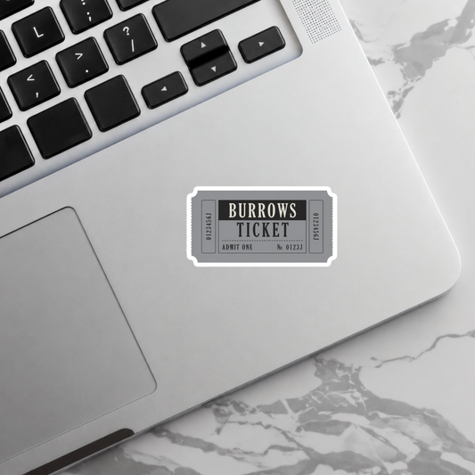 Burrows Ticket - Sticker (Officially Licensed Convergence)