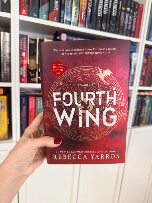 Fourth Wing (Red Holiday Edition)(Hardback)