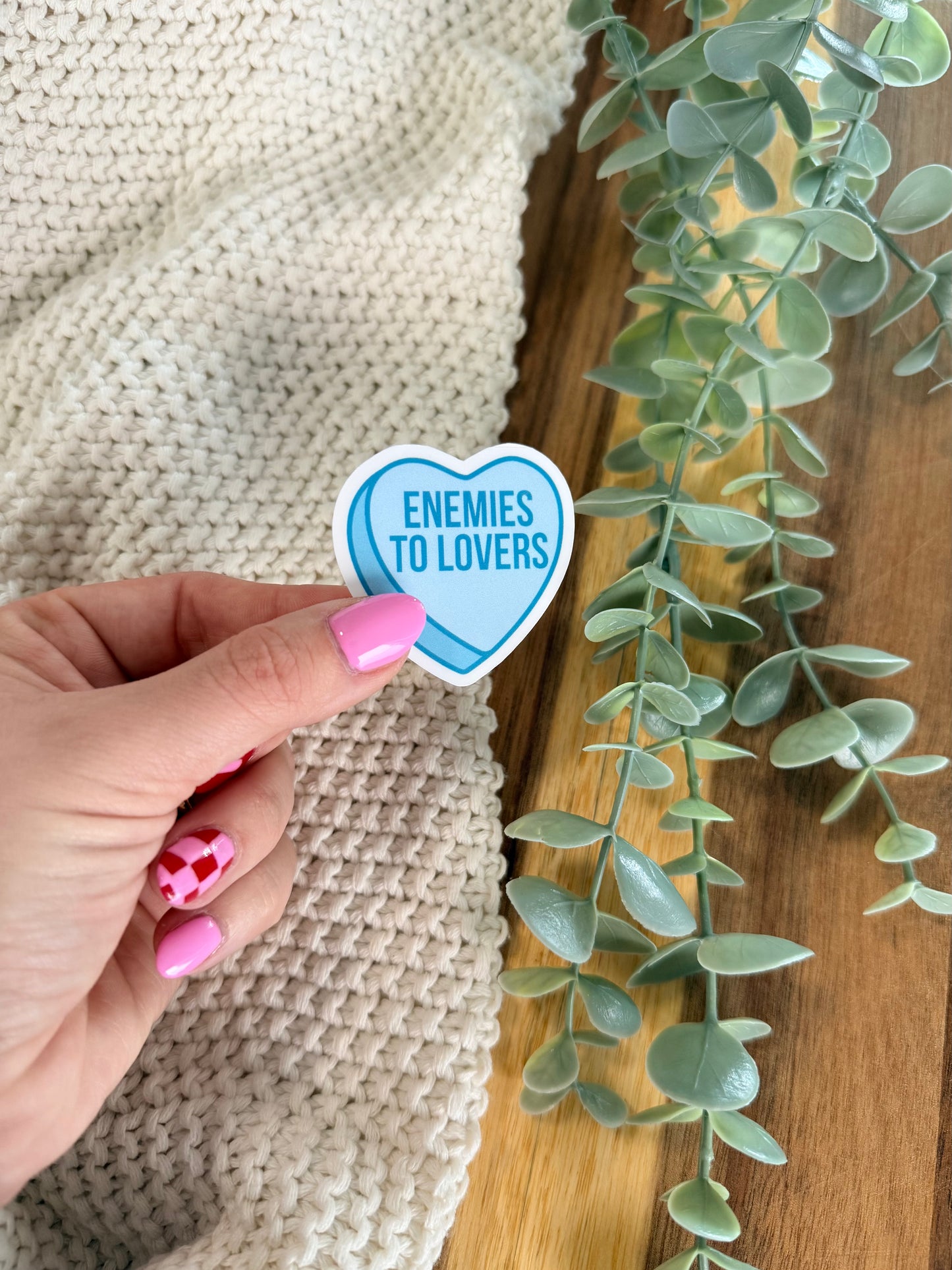 Enemies to Lovers Candy Heart - Sticker