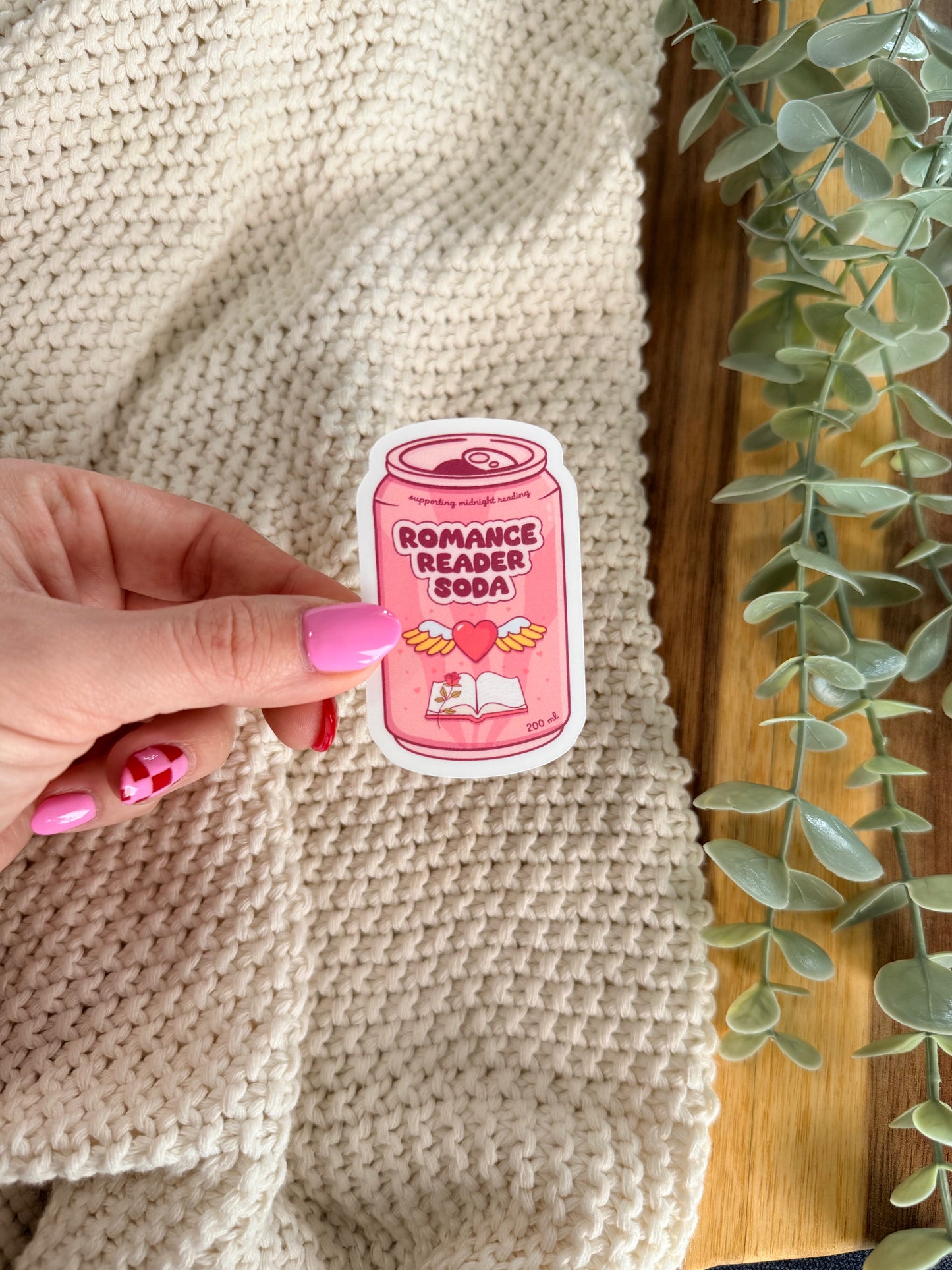 Romance Reader Soda - Sticker