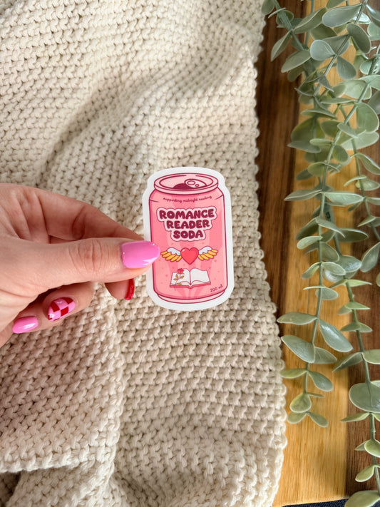 Romance Reader Soda - Sticker