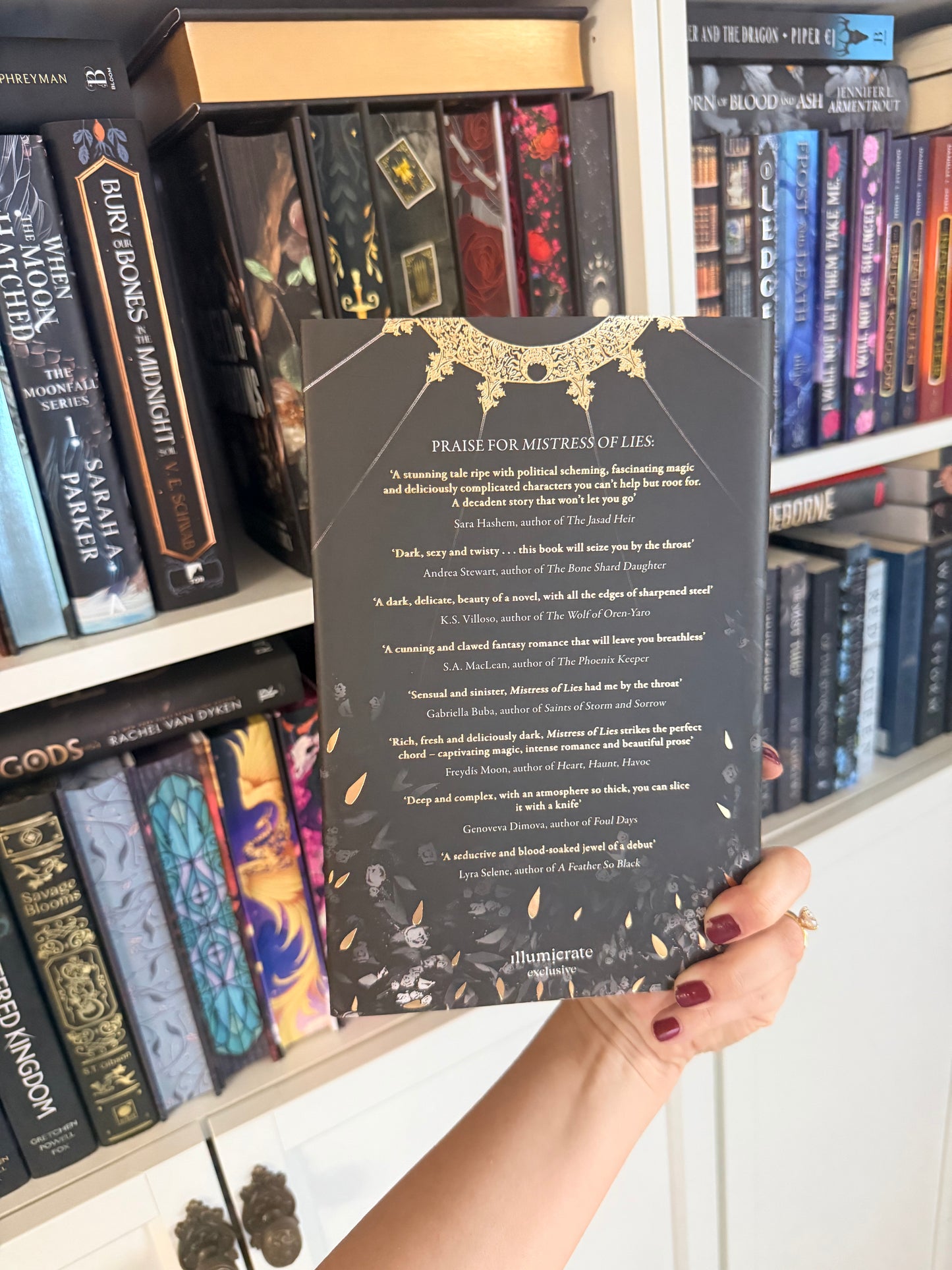 Mistress of Lies – K. M. Enright (Illumicrate)(SIGNED)(Hardback)