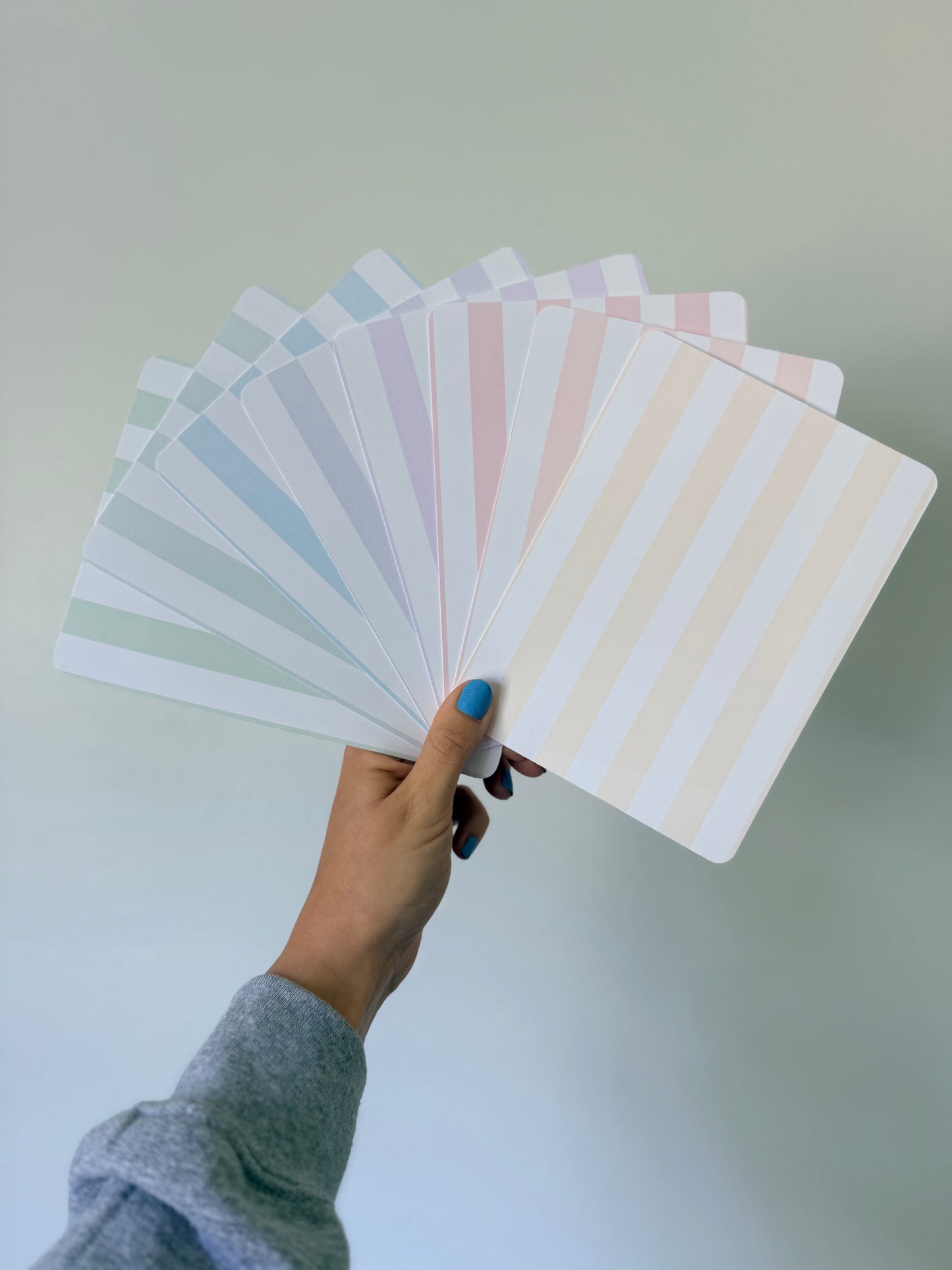 Pastel Striped Kindle Insert - Bundle (8 Pack)